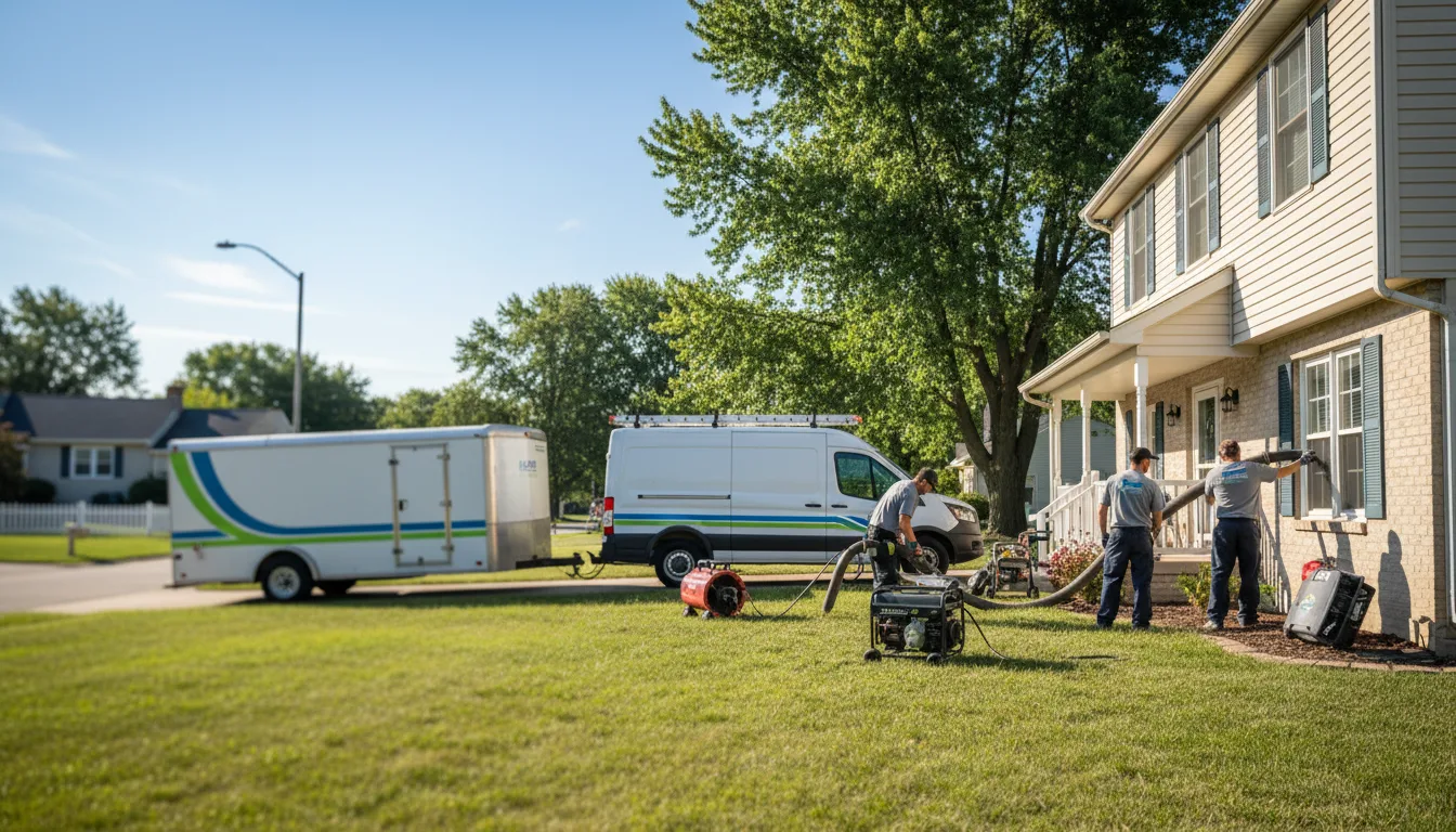 Flooded Basement Restoration And Cleanup With Repair in Manteno, IL near me